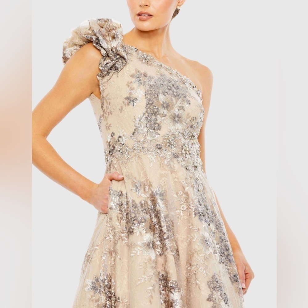 MAC DUGGAL 67960 NWT Embellished One Shoulder A Line Gown - Picture 2 of 12